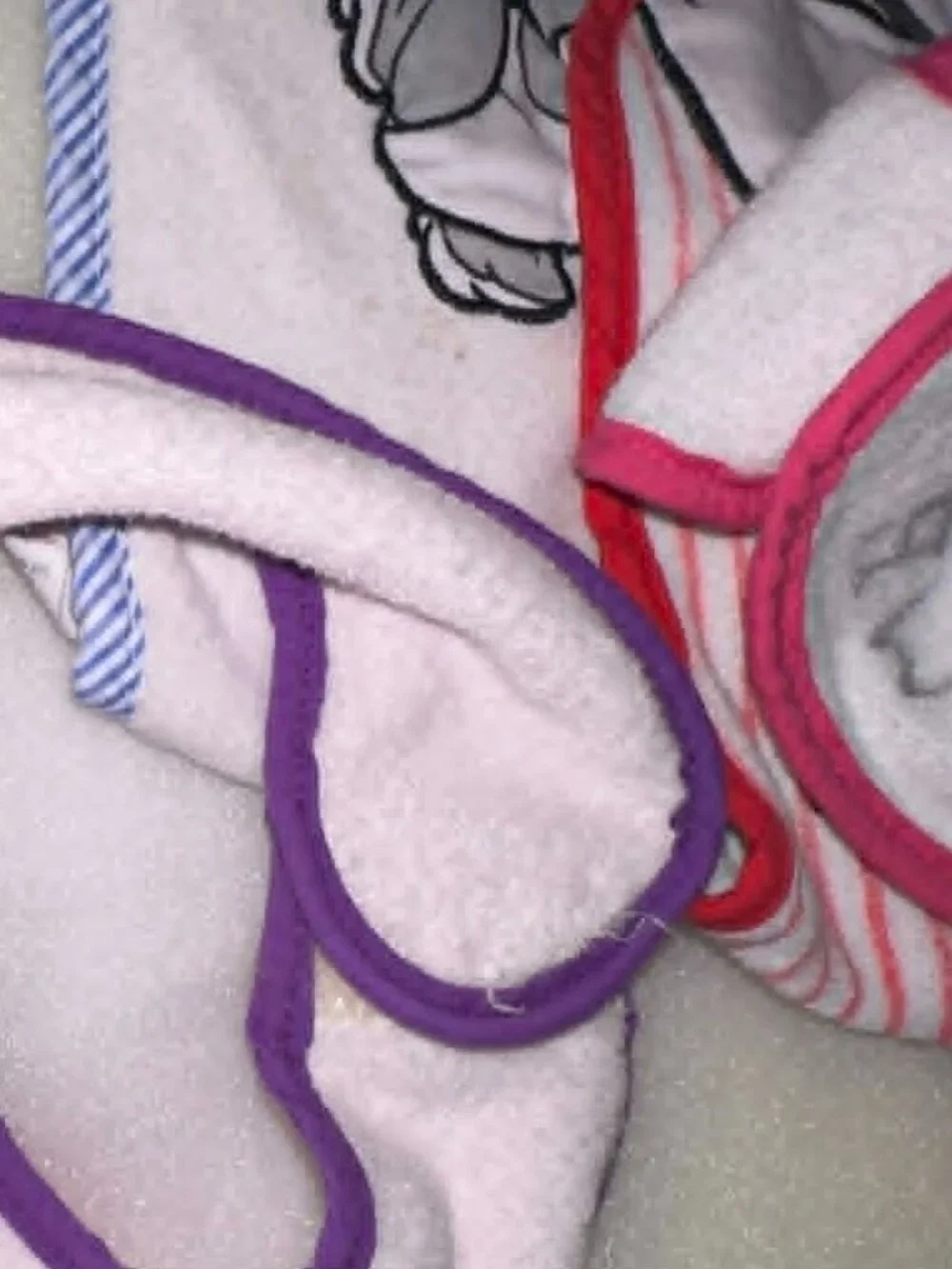 Vintage Terry Cloth Lot of 5 Bibs